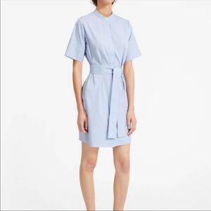 Everlane Collarless Cotton Shirtdress